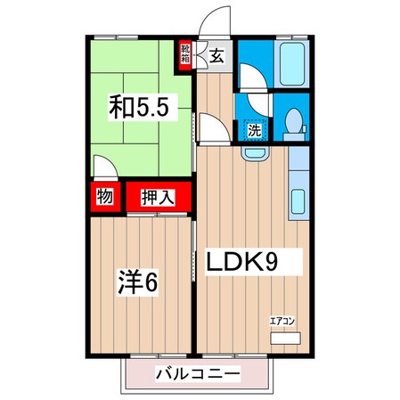 豊陽ハイツの物件間取画像